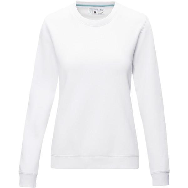 Jasper women’s organic recycled crewneck sweater - White / S