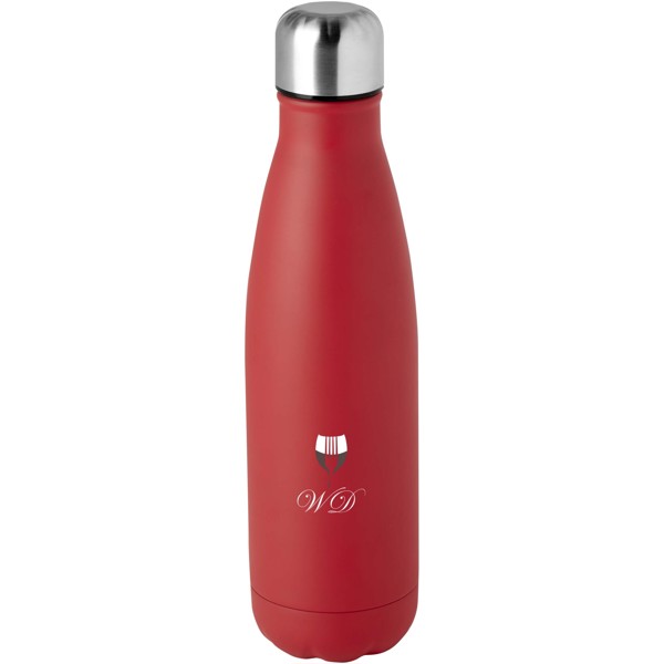 Cove 500 ml RCS certified recycled stainless steel vacuum insulated bottle - Red