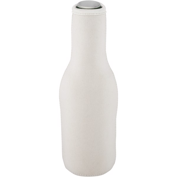 Fris recycled neoprene bottle sleeve holder - White
