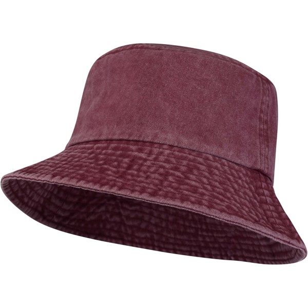 Mitica washed sun hat - Burgundy