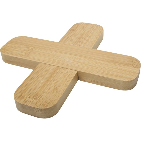 Croc bamboo trivet - large