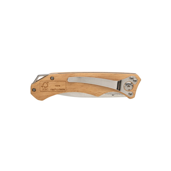 FSC® wooden outdoor knife