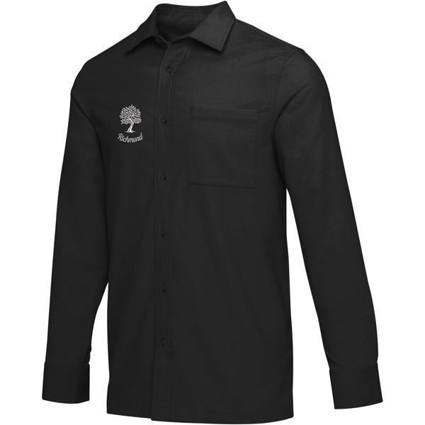 Alum corduroy unisex shirt - Black / XS