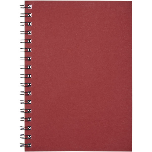 Desk-Mate® A6 colour spiral notebook - Red