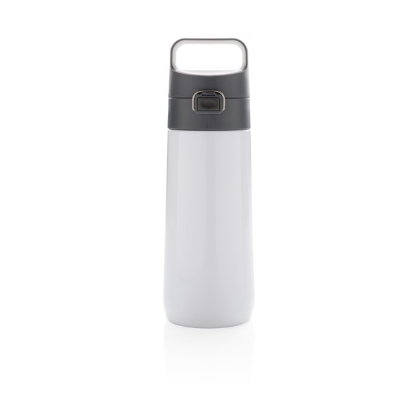 Hydrate leak proof lockable vacuum bottle - White
