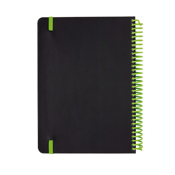 Deluxe A5 notebook with spiral ring