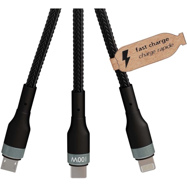 SCX.design C53 100W 5-in-1 rPET ultra fast charging cable