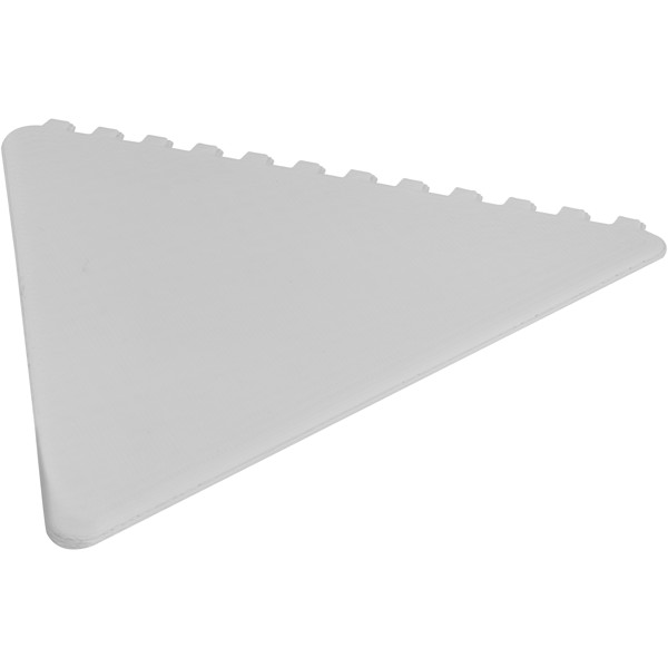 Frosty triangular ice scraper - White