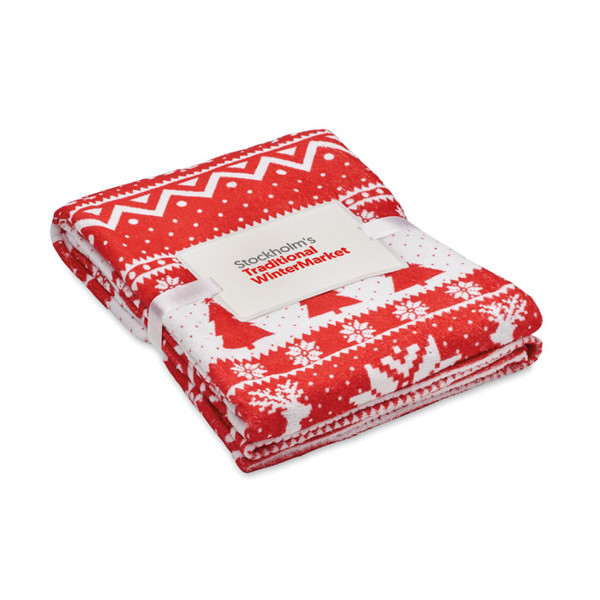 RPET fleece blanket 190 gr/m² Tosti - Red