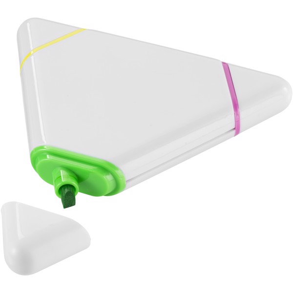 Bermudian triangle-shaped highlighter - White