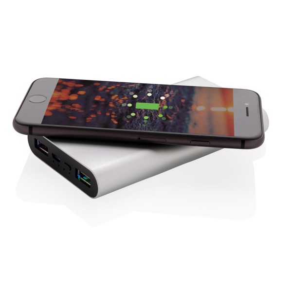 Aluminium 10.000 mAh 5W Wireless Powerbank