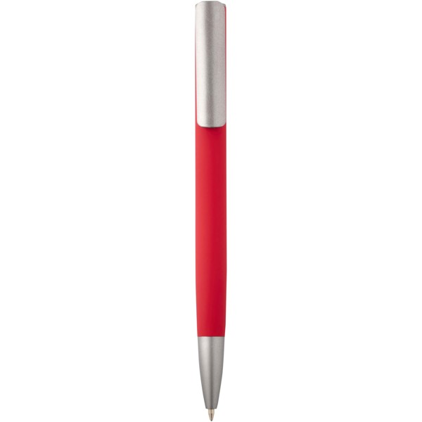 Ziguur recycled aluminium ballpoint pen (blue ink) - Red