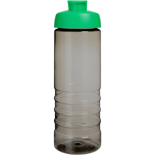 H2O Active® Eco Treble 750 ml flip lid sport bottle - Charcoal / Green