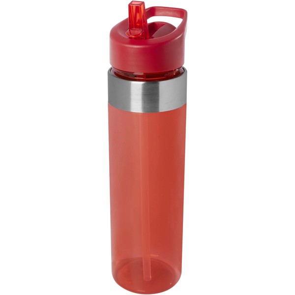 Dylan 650 ml Tritan water bottle with flip spout lid - Red