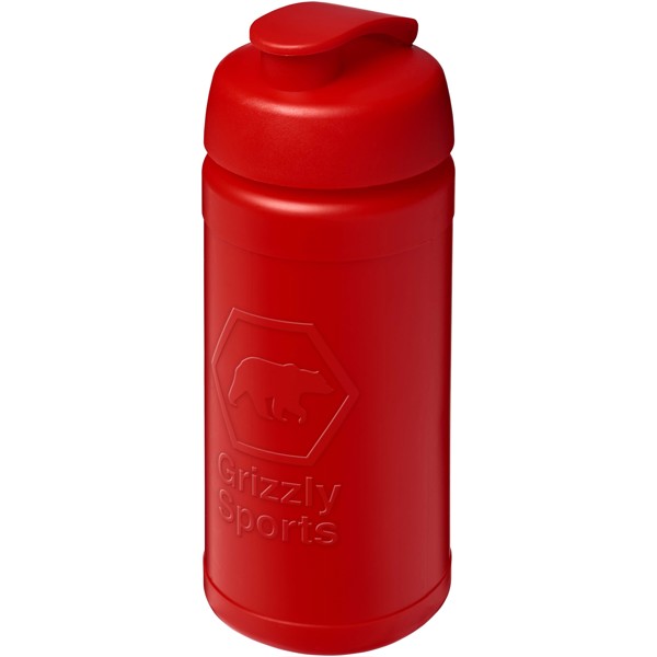 Baseline Rise 500 ml sport bottle with flip lid - Red / Red