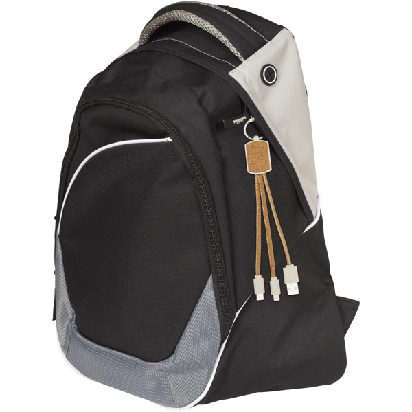 Bates wheat straw and cork 3-in-1 charging cable