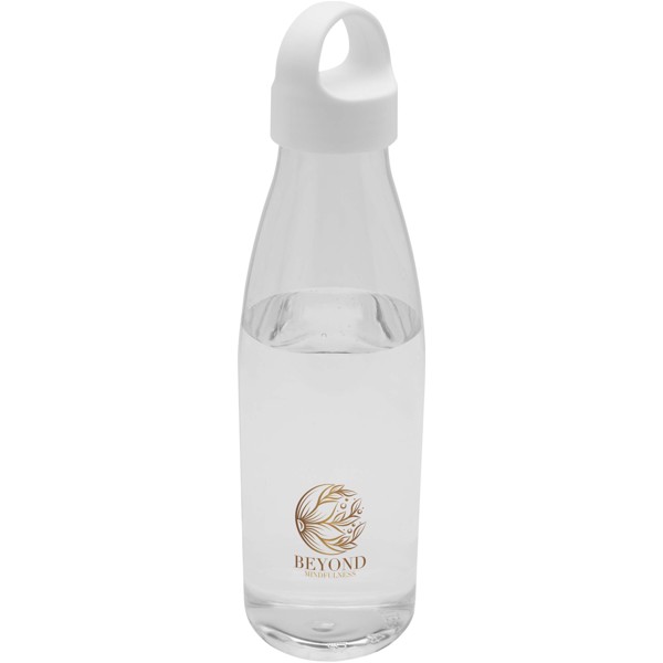 Bergen 800 ml recycled plastic water bottle - Transparent Clear