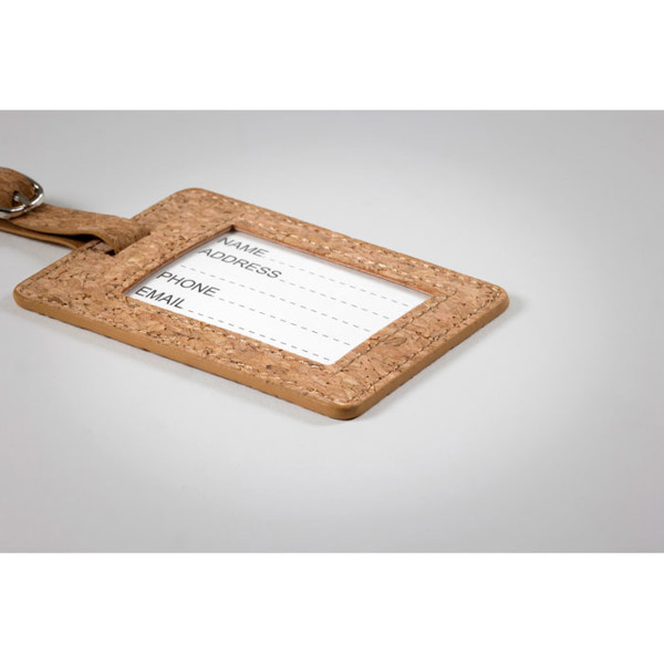 Cork luggage tag Coco