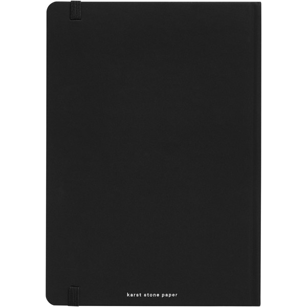 Karst® A5 stone paper hardcover notebook - lined - Black