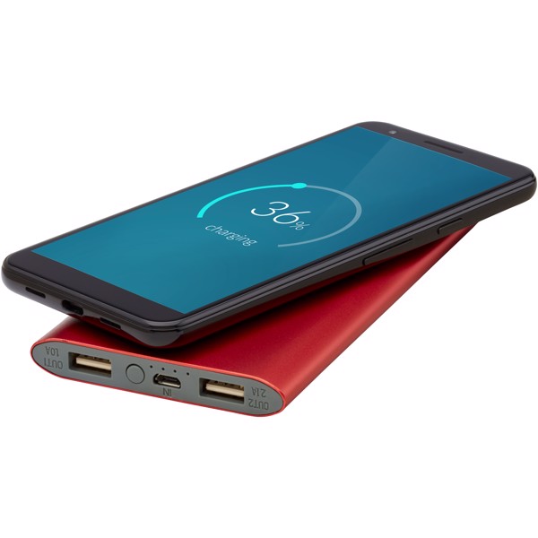 Batería externa inalámbrica de 8000 mAh "Juice" - Rojo