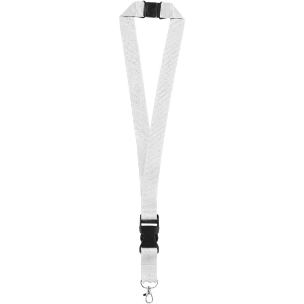 Yogi Lanyard mit Sicherheitsclip - weiss