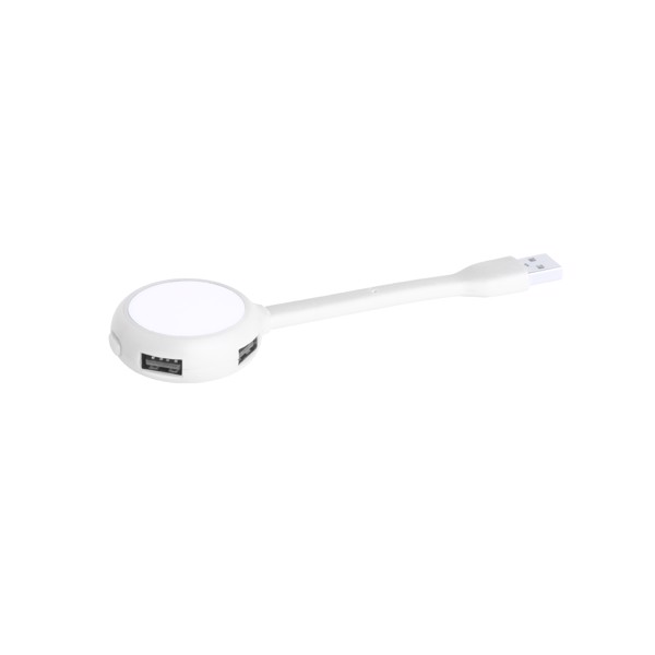 USB Hub Lamp Ticaro - White