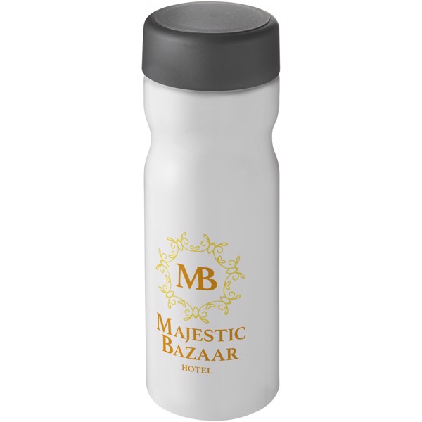 H2O Active® Base 650 ml screw cap water bottle - White / Grey