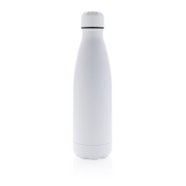 Solid colour vacuum stainless steel bottle 500 ml - White