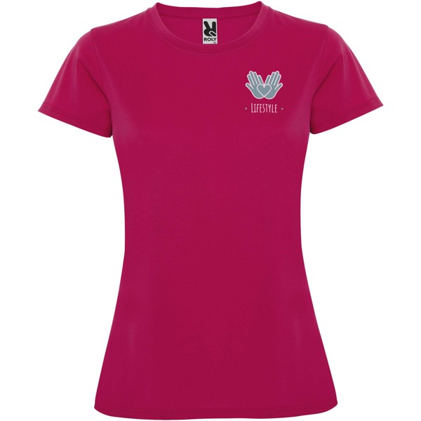 Montecarlo short sleeve women's sports t-shirt - Rossette / S
