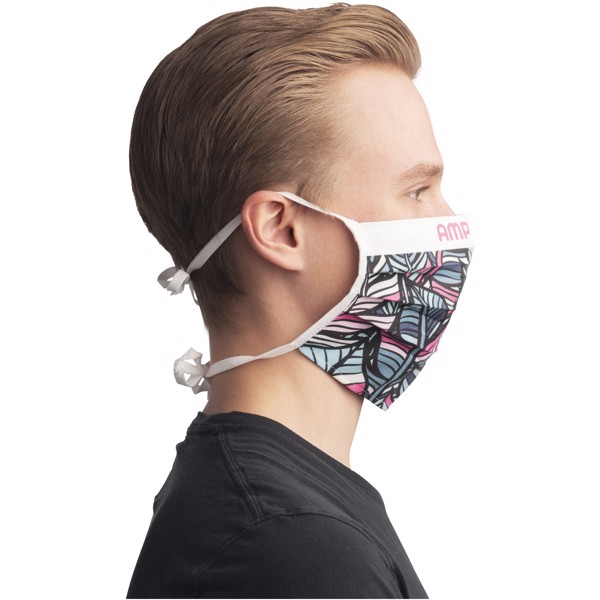 Sublimation reuseable mask with cords