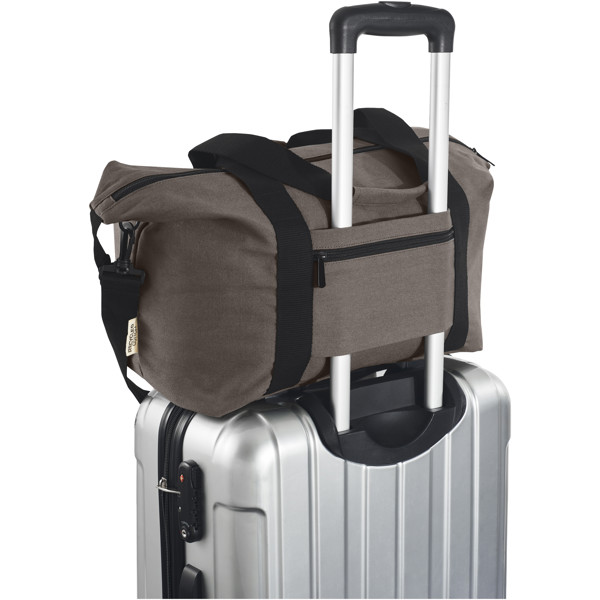 Joey GRS recycled canvas sports duffel bag 25L - Grey