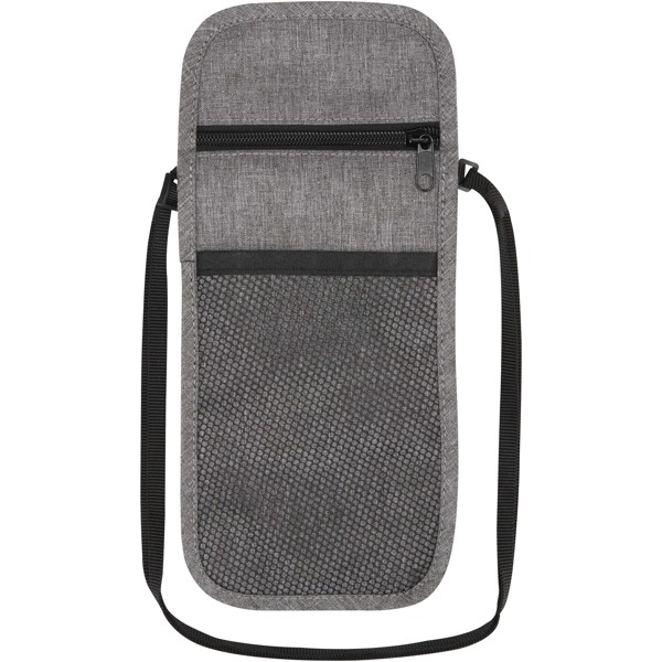Ross GRS recycled smart travel pouch - Heather Grey