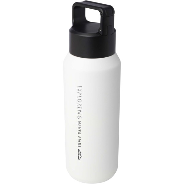 Astra 600 ml RCS recycled stainless steel copper vacuum insulated water bottle (carbonated safe) - White