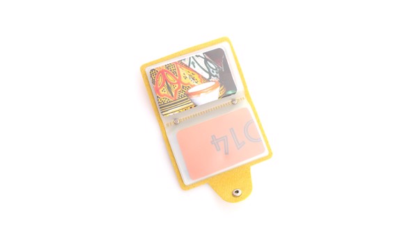Card Holder Midel - Yellow