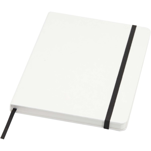 Holm A5 stone paper hard cover notebook with lined pages - White