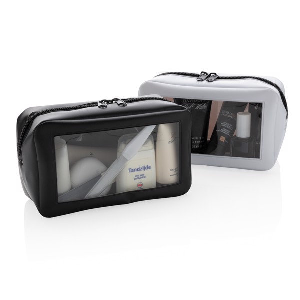 Transparent travel case - White