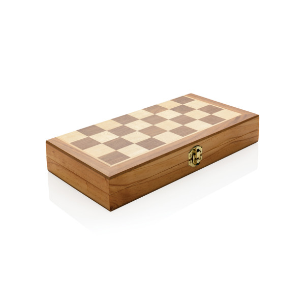 Luxury wooden foldable chess set