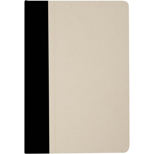 Liliana A5 sugar cane paper hard cover notebook - Black