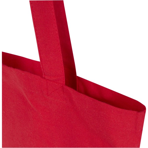 Peru Blend 180 g/m² GRS recycled cotton tote bag 7L - Red