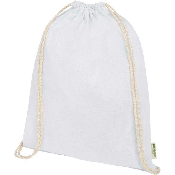 Odisha 140 g/m² OCS organic drawstring bag 5L - White