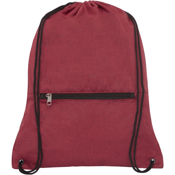 Hoss skládací šňůrkový batoh - Heather dark red