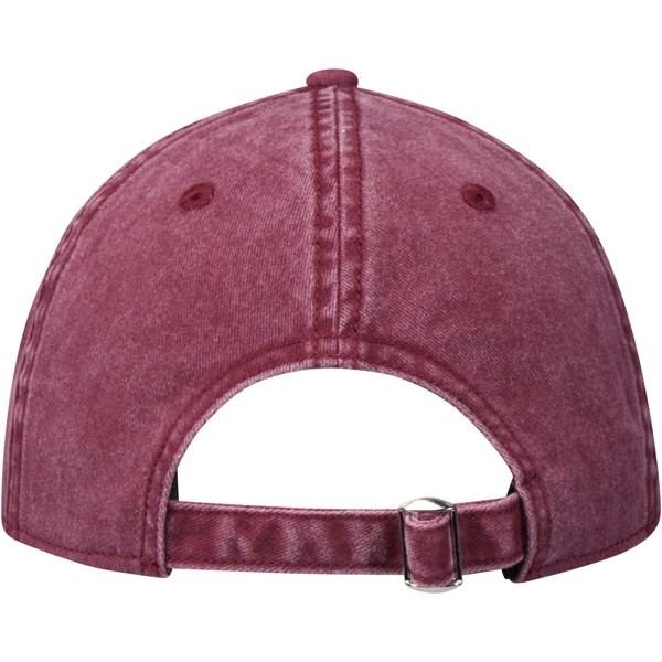 Grafton 6 panel washed cap - Burgundy