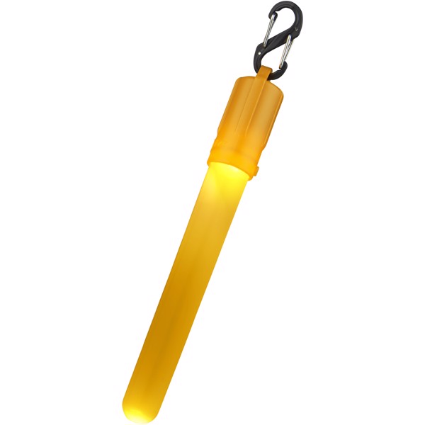Fluo LED glow stick with clip - Yellow