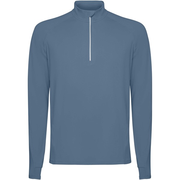 Estambul long sleeve men's half zip sweatshirt - Storm Blue / 2XL
