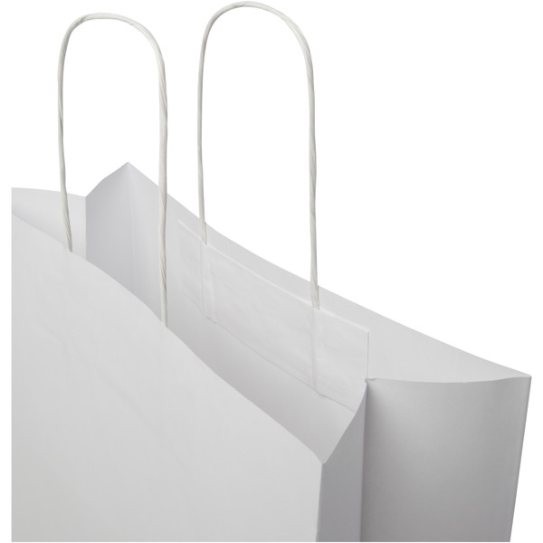 Kraft 120 g/m2 paper bag with twisted handles - X large - White