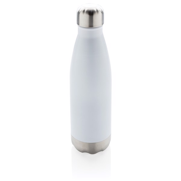 Vacuum insulated stainless steel bottle - White