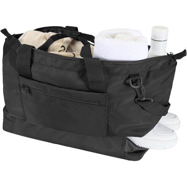 Trip Aware™ recycled travel duffel bag 42L - Black