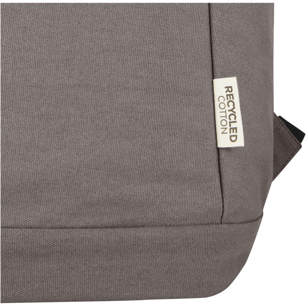 Joey 15.6\" GRS recycled canvas anti-theft laptop backpack 18L - Grey