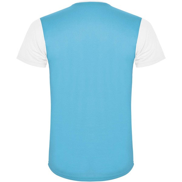 Detroit short sleeve kids sports t-shirt - White / Turquois / 16