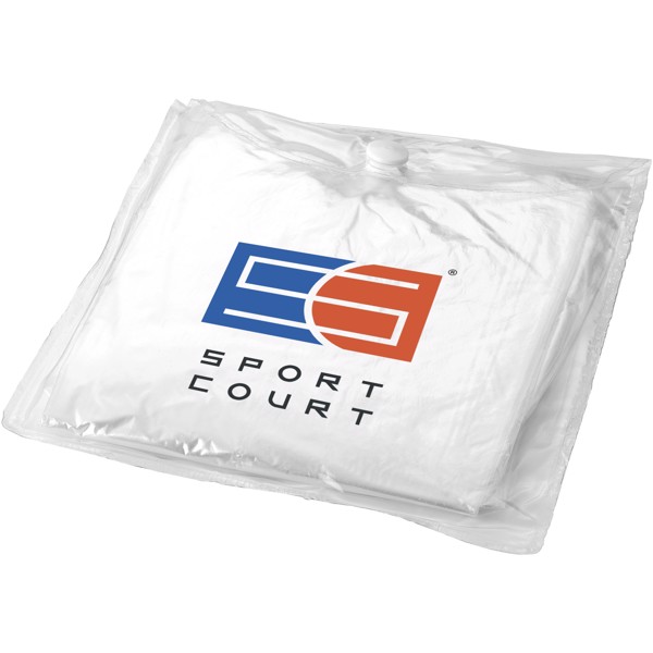 Huko disposable rain poncho with storage pouch